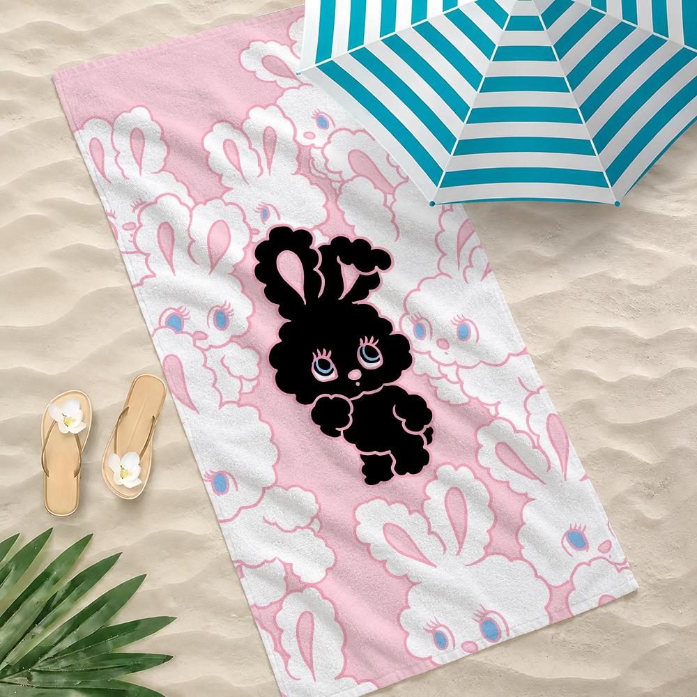 Illustration Foxy Illustration Towel Microfiber Beach Towel Quick Dry Absorbent Soft for Swimming Yoga Resort Travel Camping