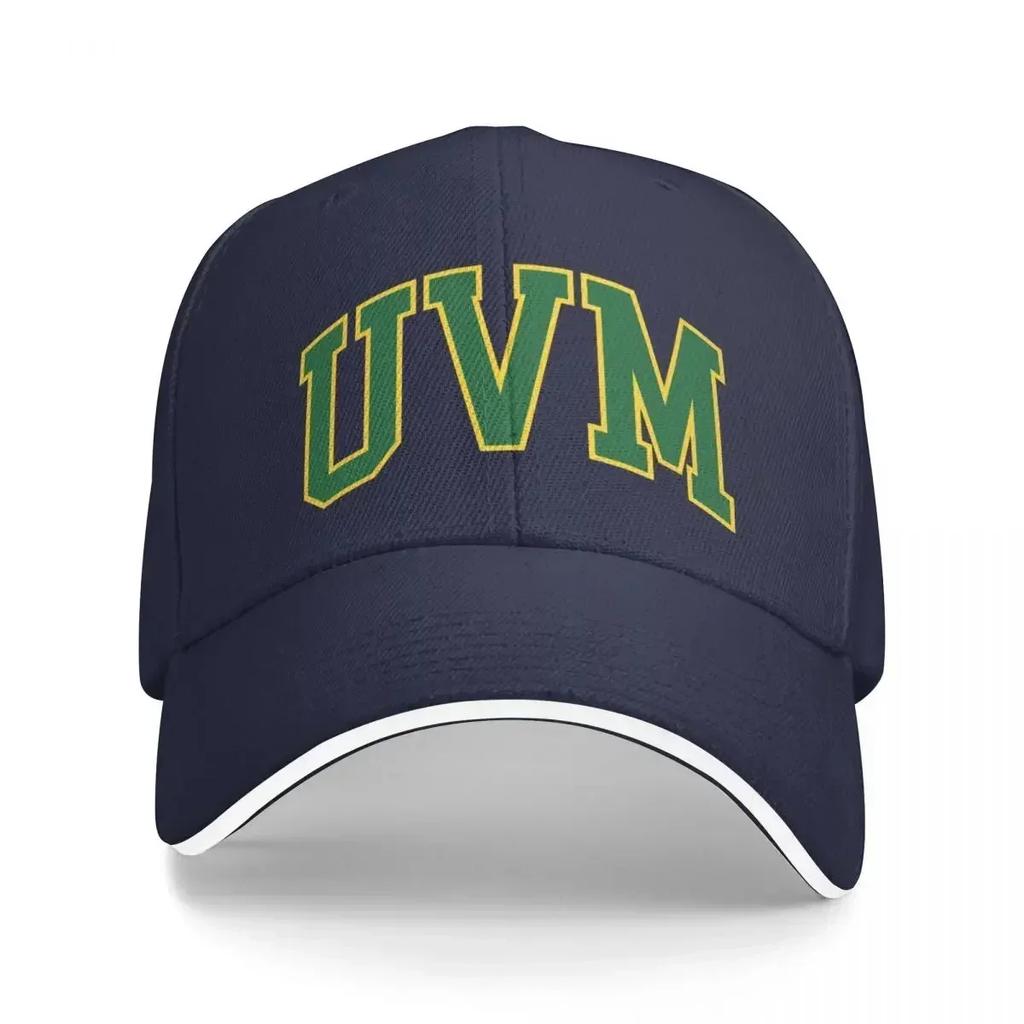 Uvm College Font Curved Baseball Cap F Hiking Hat Sunhat New Hat Hats Unisex Womens