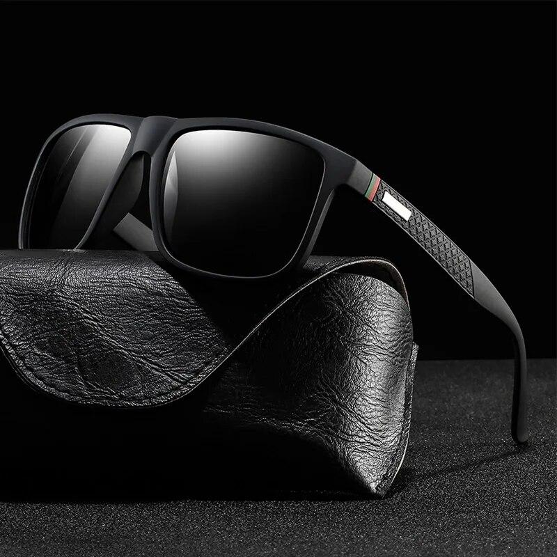 Luxury Retro Square Sunglasses For Men Women UV400 Protection Fashion Driving Fishing Brand Designer Eyewear