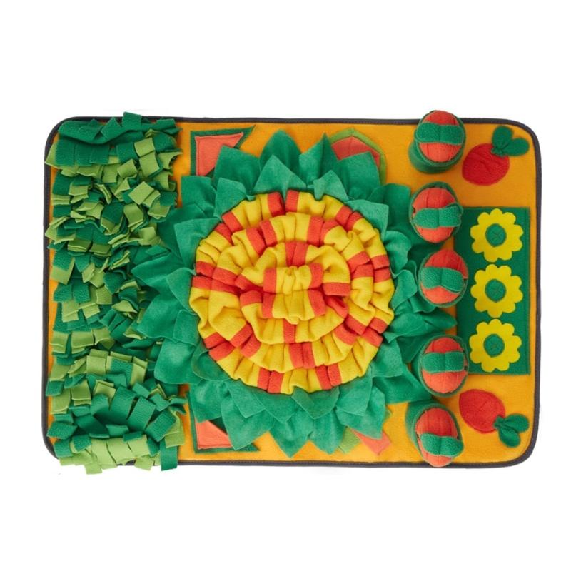 

Colorful Snuffle Pad Feeding Mat For Various Dog Encourages Natural Foraging Instincts Through Scent Training Activity 1