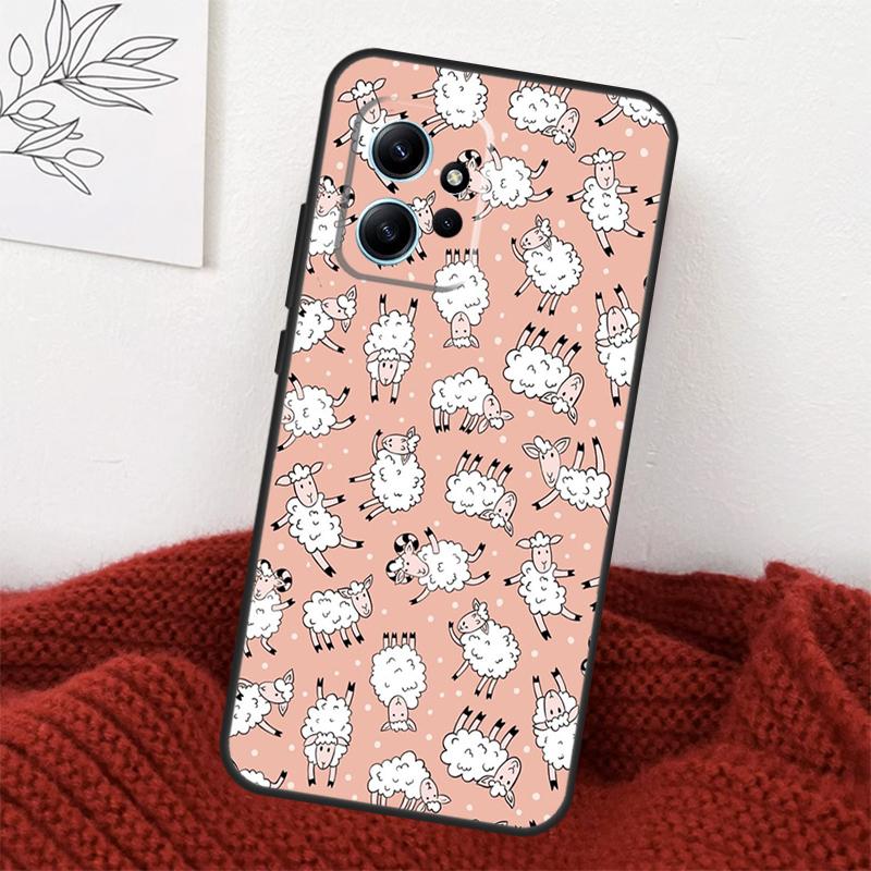 Cute Sheep Case For Xiaomi Redmi Note 14 13 10 11 12 15 Pro Plus Cover For Redmi 15 14C 12C 10C 13C 15C
