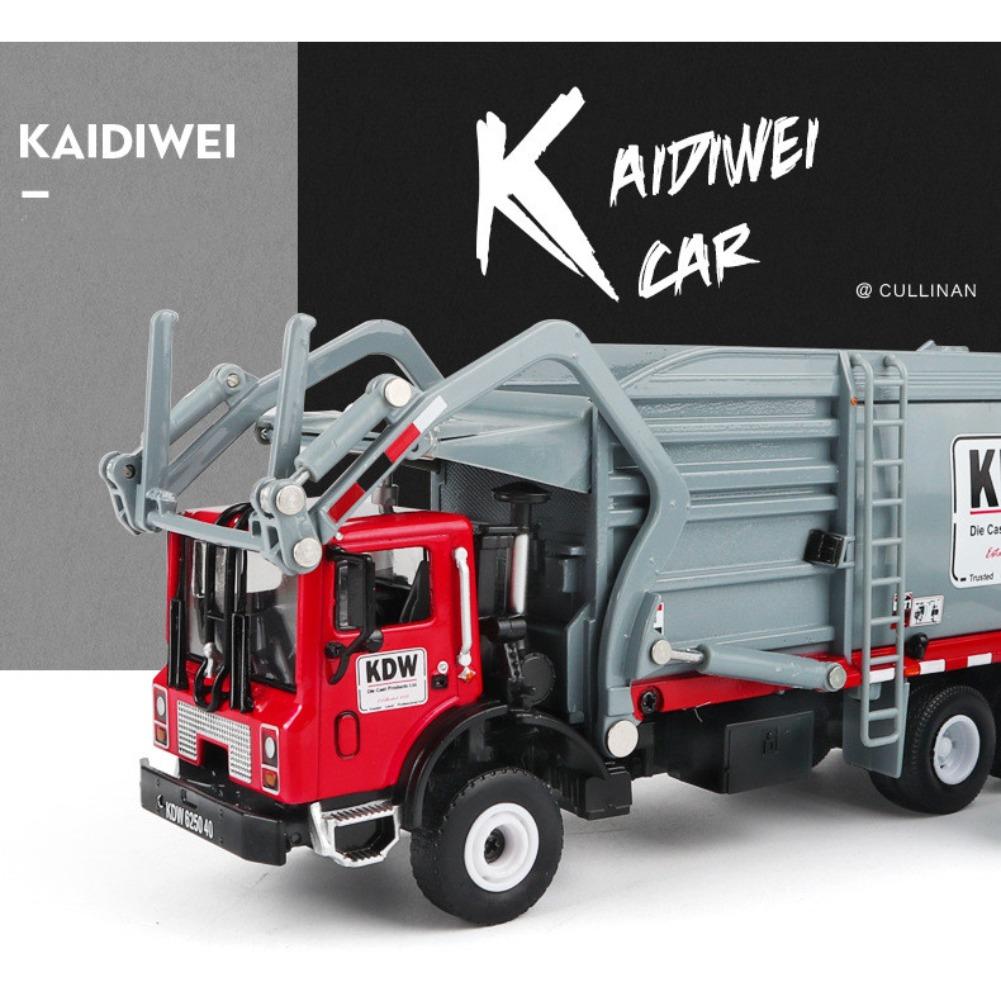 1/24 Scale Alloy Transporter Garbage Vehicle Truck Diecast Car Model Toys Gift