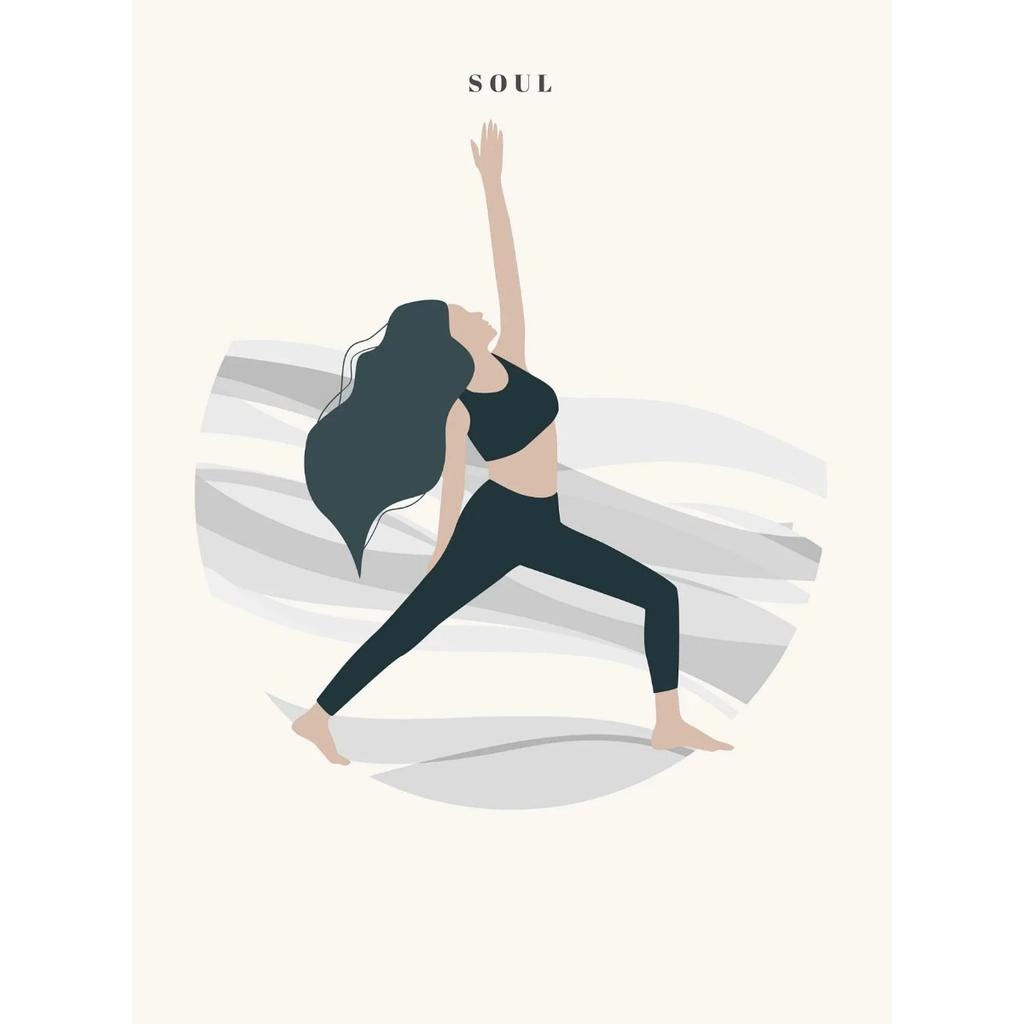 Yoga Liebhaber Posen Verschiedene Professionelle Bewegungen Kaffee Katze Poster Druck Wandkunst Bilder Leinwand Malerei Zimmer Heimdekor