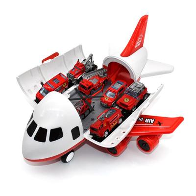 Großes Kinder-Flugzeug-Spielzeugset mit Trägheitsspielzeugautos