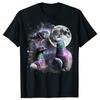Funny Three Pigeon Moon Meme TShirt TShirt Summer Men Clothing Fashion T Shirts Cotton Short Sleeve Oversized Tshirt Tops