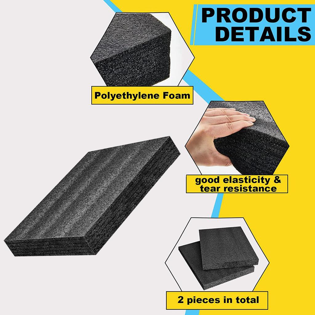 Polyethylen-Schaumstoffplatten-Hüllen Verpackungsschaumstoffpolster Schneidbarer Verpackungsschaumstoffblock für Verpackung und DIY-Bastelarbeiten Werkzeugkasten-Aufbewahrung