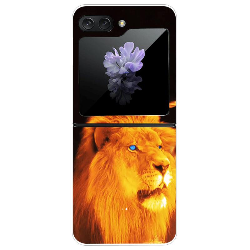 For Samsung Z Flip7 Cases Flip 7 Hard PC Transparent Phone Cover For Samsung Galaxy ZFlip 7 Cool Luxury Clear Shockproof Case