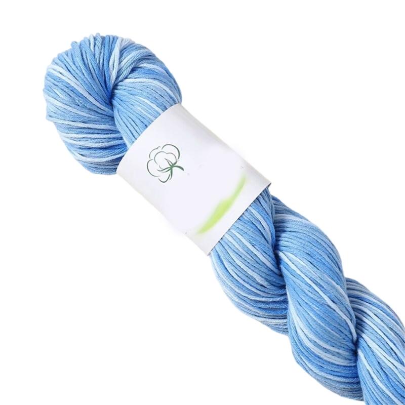 Multipurpose Cotton Knitting Yarn Hand Dyed Soft Natural Dyes for Scarves Hat Decoration Projects Easy to Handle