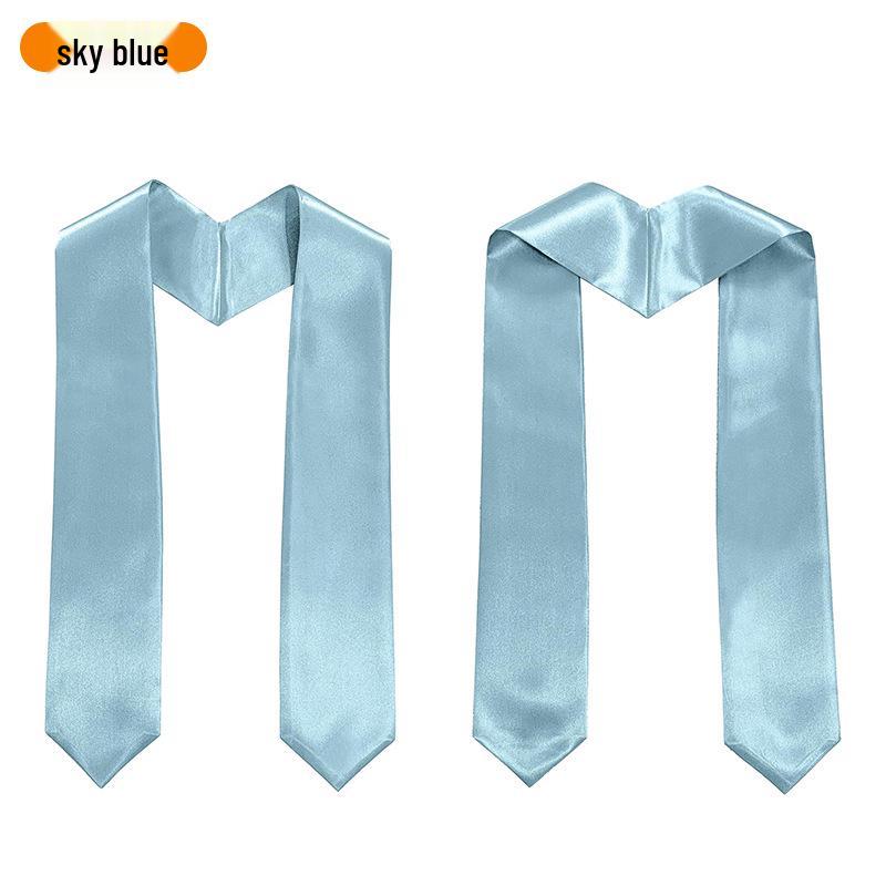 European & American Graduation Stole with Custom Embroidery or Heat-Printed Logo