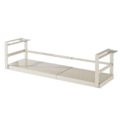 Expandable Under Shelf Storage Rack Punch-free Hanging Slide-in Under Shelf Cabinet Organizer Stainless Carbon Steel Kitchen Pantry Countertop Spice
