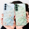 Beautiful white flowers For Samsung S26 S22 S8 S9 S10 S20 Ultra S21 Pro S22 Plus S23 FE S24Ultra S25 Edge S24+ Glass Phone Case