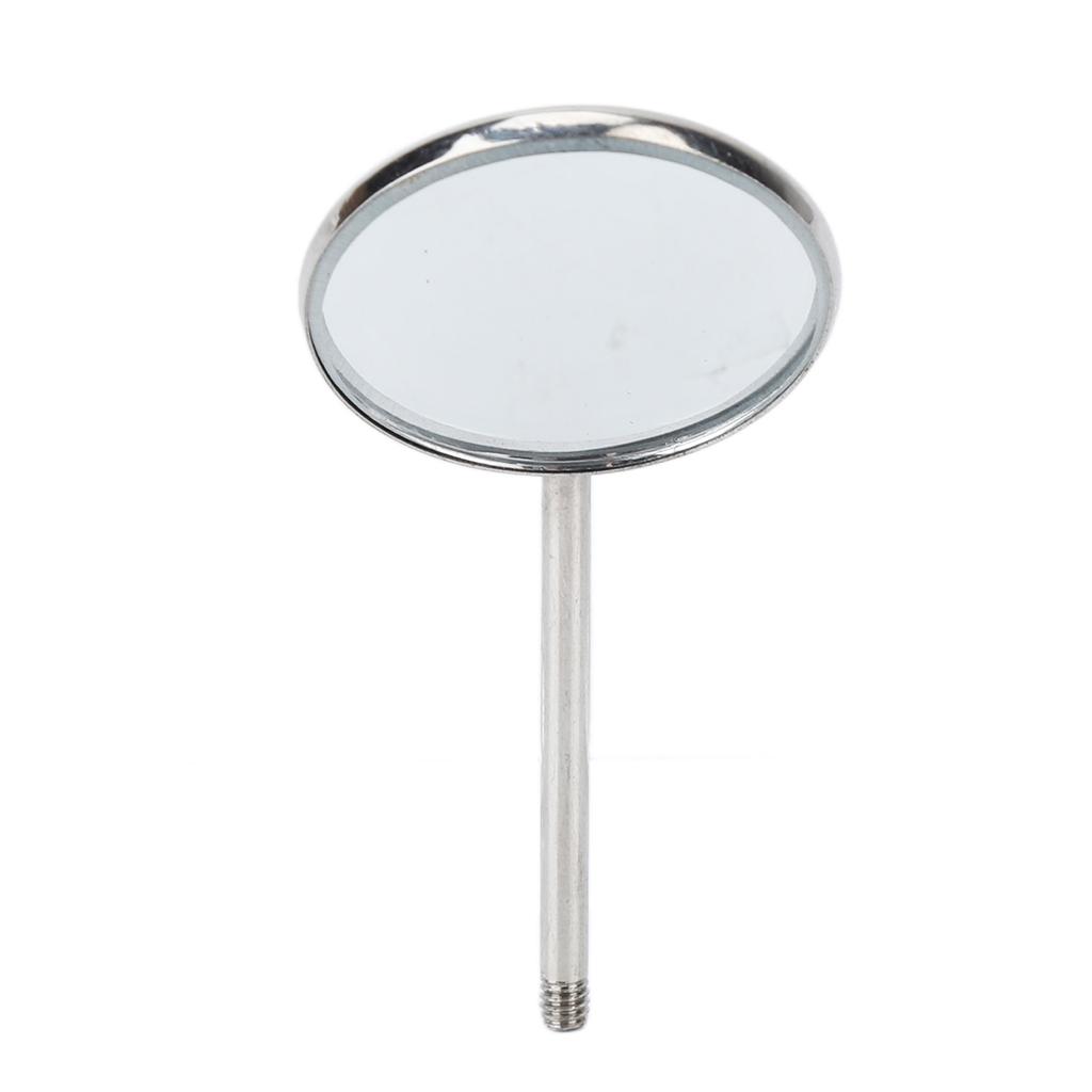 10pcs Type 5 Dental Inspection Mirror Stainless Steel Clear Observation Oral Care Teeth Mirror