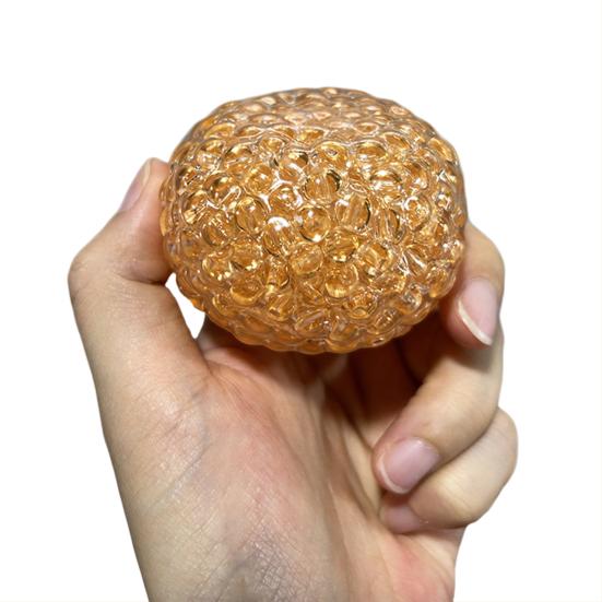 Knasende Stressball Angst Stresslindring Perleball Klemleke Bærbar Reise Myk TPR Beroligende Teksturert Ball Sensorisk Fidget-leke