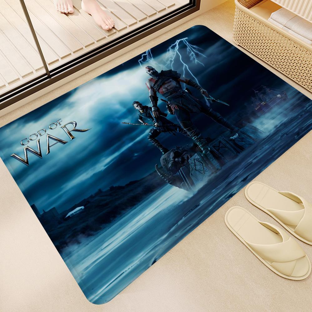 God Of War Video Game Kitchen Mat Cheaper Anti-slip Modern Living Room Balcony Printed Modern Home Decor