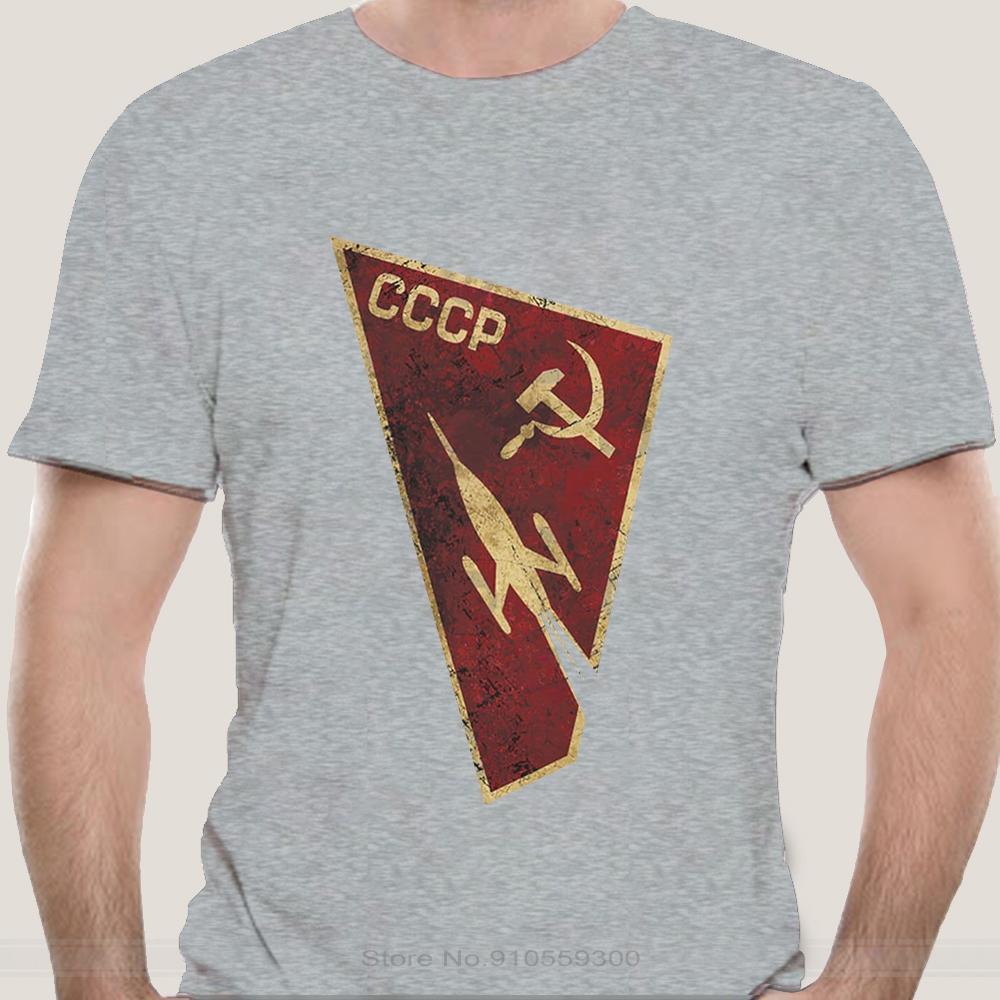CCCP Russian T-Shirt USSR RUSSIA Retro Cult East Fun GDR Roscosmos cotton tshirt men summer fashion t-shirt euro size