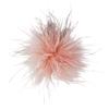 Handcrafted Natural Feather Flower Brooch, Full Radiating Design Badge with Pin Back and Hair Clip for Outfit Styling