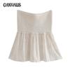 Women's Spring Splicing Sexy Slim Chest Knit Short Top