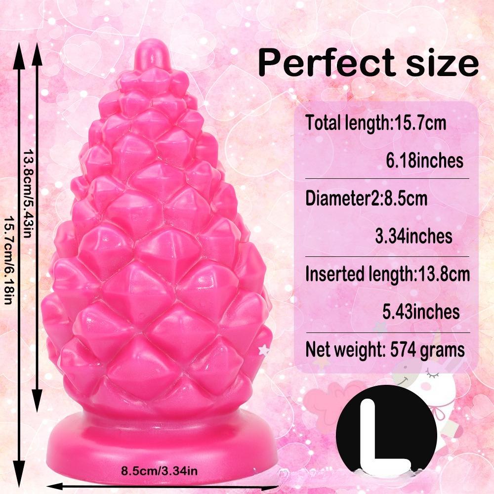 New Christmas Pinecone Anal Plug for Men and Women Liquid Silicone