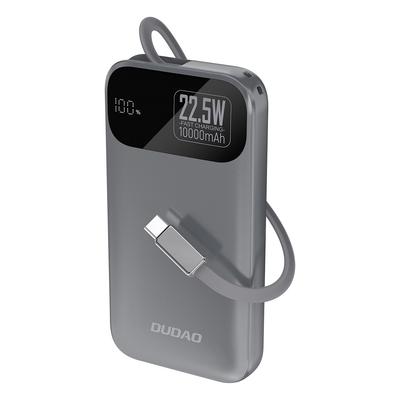 Powerbank K31 10000 mAh 22.5W PD with Built-in Cable - Gray