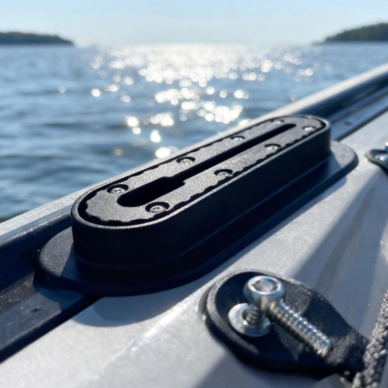 Plastic Mounting Elliptical Base Kayak Accessory With Track Universals Kayak Rail Adapters For Fishing And Water Sports
