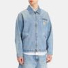 Carhartt WIP SS25 OG Detroit Jacket Classic Loose Fit Zipper Closure Long Sleeve Adjustable Hem Denim Jacket Men jackets Light-Blue I034870-01-UR