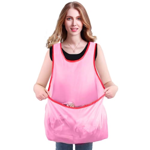 Mcnkoow Kangaroo Apron, Laundry Apron, Clothes Drying Apron, Laundry Apron with Pouch, Kangaroo Laundry Apron, Portable Clothes Drying Apron, Waterpro