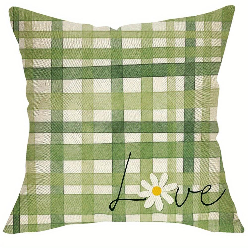 

Idyllic Rustic Greenery and Floral Pillow CoversLiving room sofa cushion cover, soft and comfortable, bedroom room decoration 16x16Inch