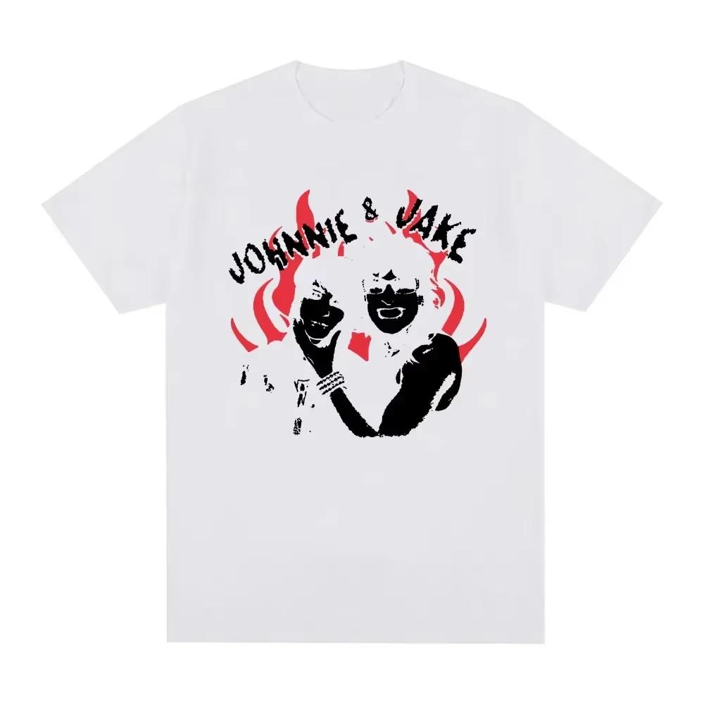 Jake Webber Johnnie Guilbert T-shirt Vintage Tvättad Bomull Tee Unisex Kortärmad Rundhalsad Pop Punk Emo Streetwear Merch Topp Present