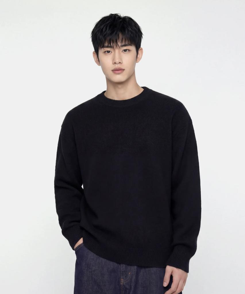 AGOD Signature Daily Crewneck Knit [Black]