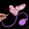Weiches Silikon aufblasbarer Analplug Analdilatator weiblicher Masturbator Dildo Sexspielzeug realistischer Penis großer Schwanz