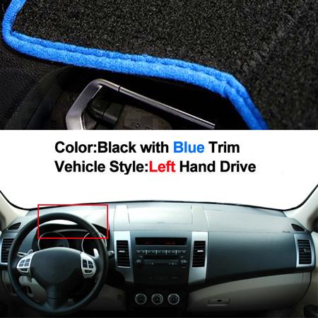 Car Dashboard Cover Dash Mat Carpet Rug For Mitsubishi Outlander 2nd Gen CW/ZG/ZH 2006 – 2012 2 Layers Sunshade Auto Cape