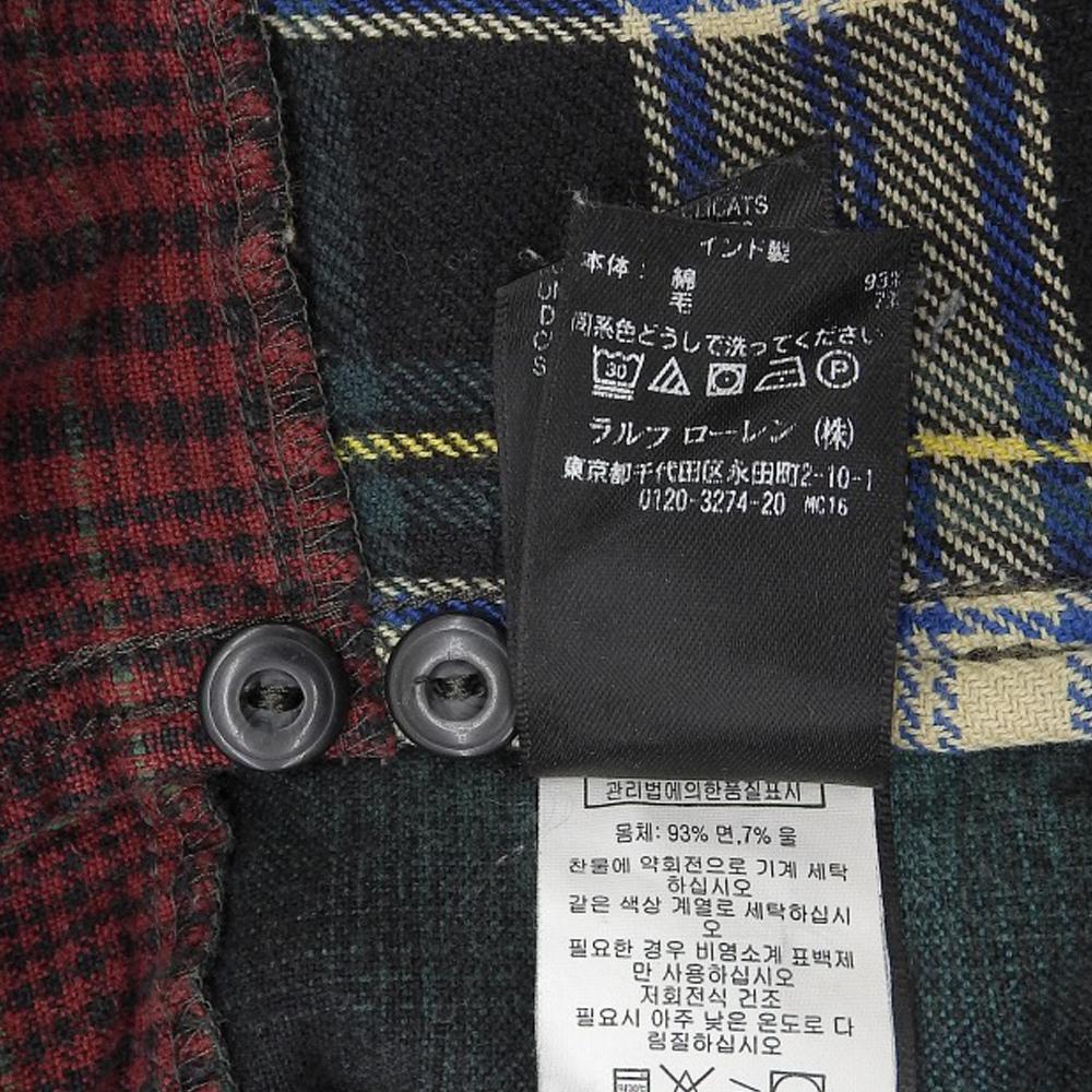 RRL Mattrock Patchwork Long Sleeve Shirt, Men's, Multicolor, Size M Tops M multicolorUsed