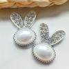 10/18Pcs Diy Hole Shoes Charms Electroplated Silver Bow Tie Accessories Designer Garden Shoe Decoration Girl Gift