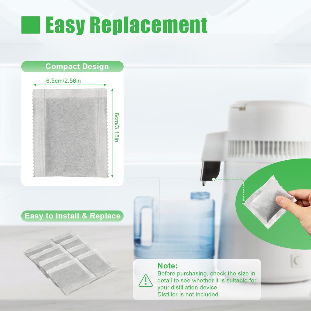 Activated Carbon Filters Coconut Shell Filter Replacement Active Carbon Filter for Deodorising Cupboards Drawers Fridges (20PCS)