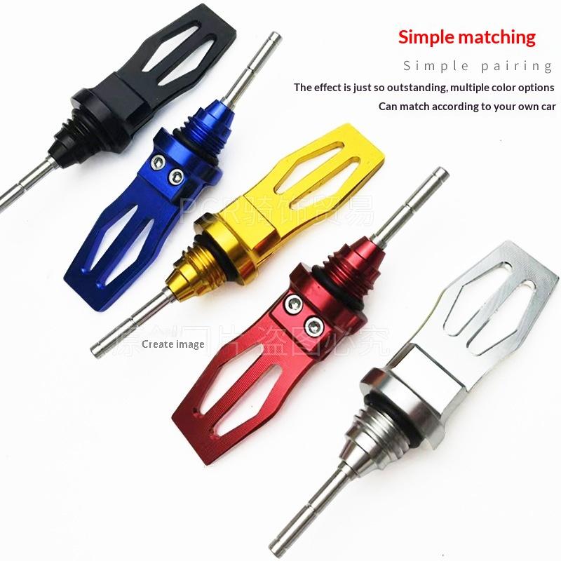 CNC Aluminum Scooter Oil Level Indicator Universal Long Lasting Motorcycle Replacement Part for Daily Maintenance