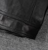 Jachetă din piele pentru bărbați Piele naturală de capră Moale Croială slim Stil casual Îmbrăcăminte bărbați Primăvară Toamnă