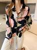 2026 Trendy Women's Long Sleeve Printed Shirt - European & American Style, Versatile Loose-Fit Top