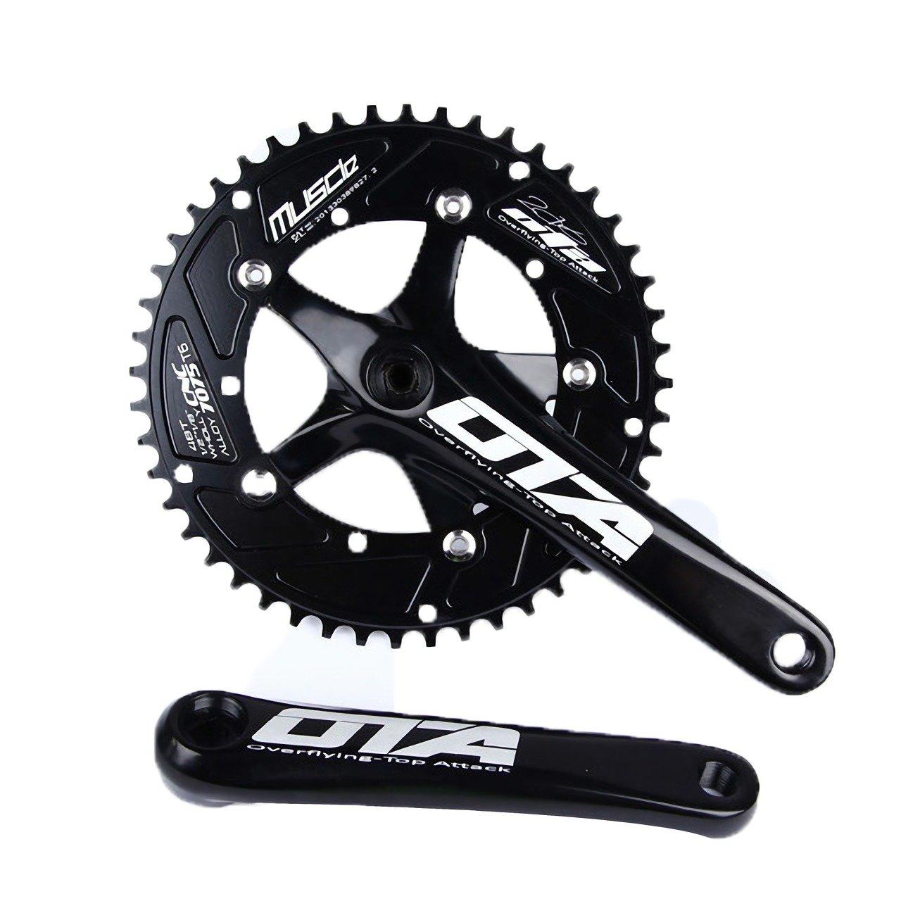 

SENQI CNC Fixed Gear Chainwheel Bicycle Crankset 48T 170mm(Black) чёрный
