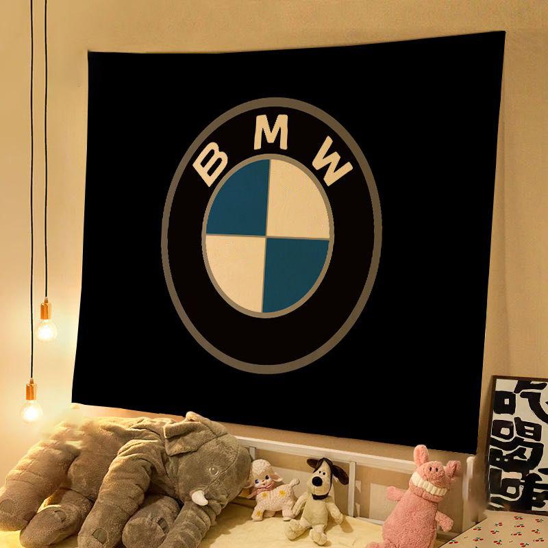Car Motorcycle Logo Hanging Cloth Motorcycle Club Decorative Background Dormitory Scene Cloths For BMW G01 G02 F15 F16 Accessory QQW1