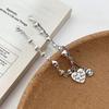 Women's Romantic Heart & Smiley Face Bracelet - Light Luxury, Exquisite, Versatile Celebrity Style Bangle.