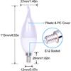 LED Flame Light Bulbs,3 Modes Fire Light Bulb E12 Base, Christmas Decorations Outdoor Indoor Home, Lights Bulbs (Yellow, 6Pack)
