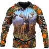 Fashion Deer Hunting Camo Hoodie Cool Slim Jacket Costume Coat 3d Sweatshirts Animal Men Women Casual Christmas Hoodie Tops