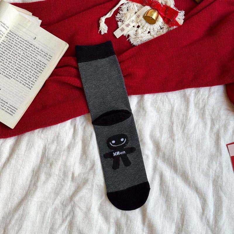 

Red Socks, Wedding Auspicious Red Socks, Men and Women Couple, Mid-calf Socks, Cotton Fabric, Lucky Character, Casual Socks 1 pair