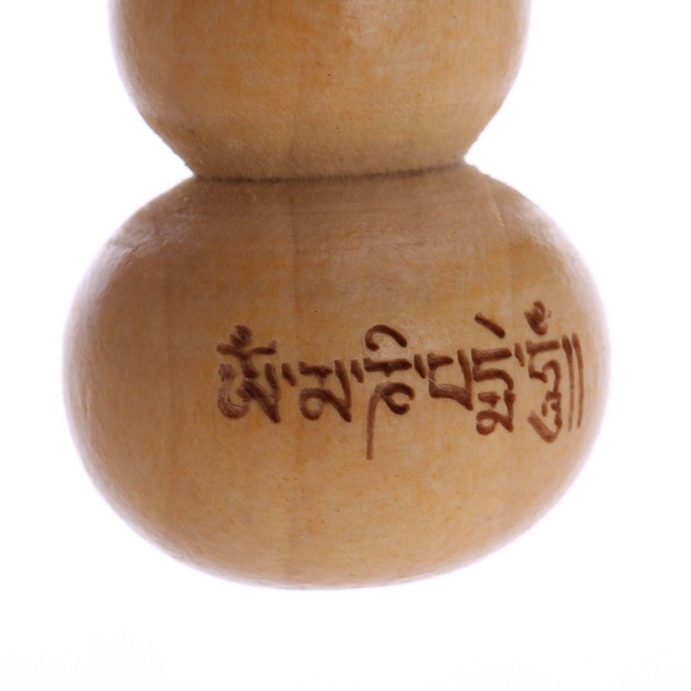 Bag Pendant Wishful Car Key Ring Keychain Peach Wood Keyring Chinese Traditional Good Luck Gourd