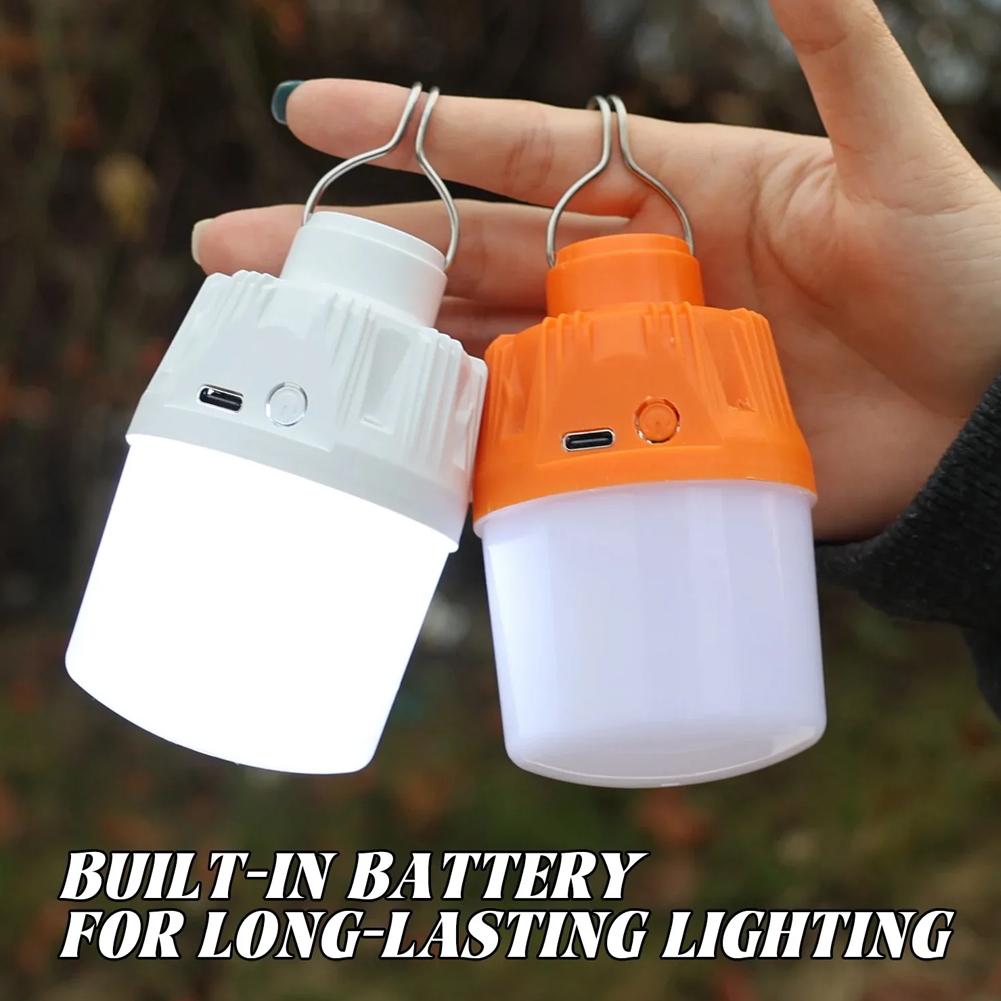 Portable Rechargeable LED Street Light USB Charging Bulb Outdoor Home Power Outage Emergency Light
