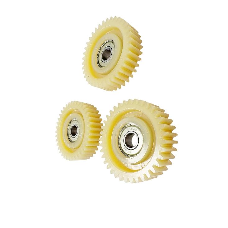 3-piece Set of 36T 47.5mm Diameter Nylon Motor Gears with Bearings and Nylon Planetary Gear Flywheels for 500W-1000W Left-side Hub Motors, Electric