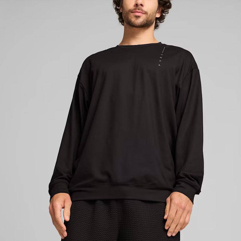 Puma Breathable Crew Neck Pullover Knit Long Sleeve Sweatshirt Men sweatshirt 525741-01