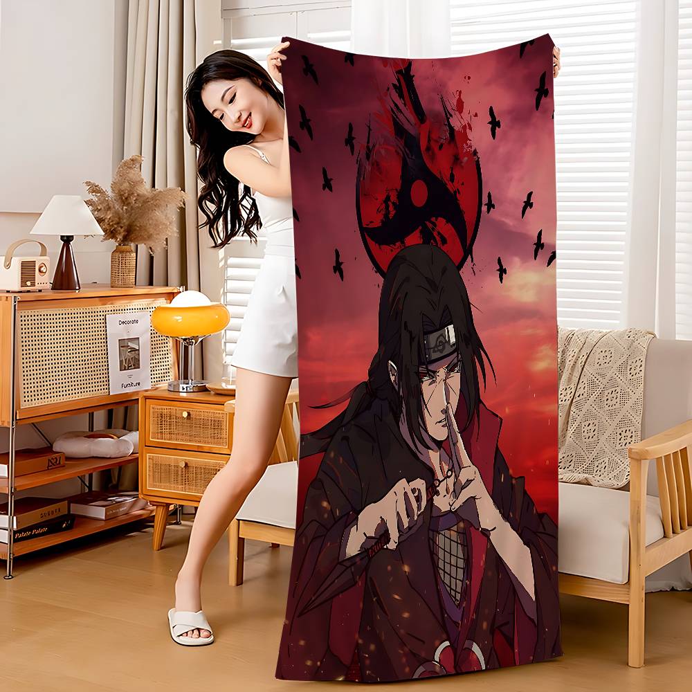 Cool W-Uchiha Itachi-H Beach Towel For Kids Personalized Bath Towel Pool Towel Vacation Gift Picnic Towel Party Gift
