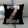 Science fiction style letters Digital printing short plush pillow covers for car sofa office cushion cover home goods