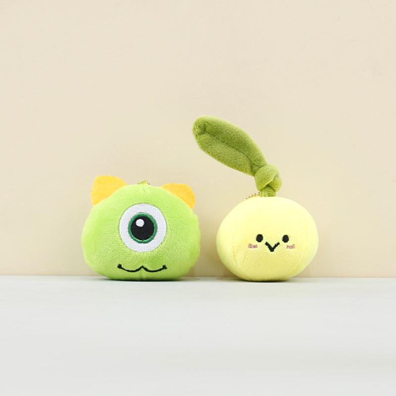 Mike Monsters Cute Inc Plush Keychain Orange Fruit Bag Decor Collectible Toy